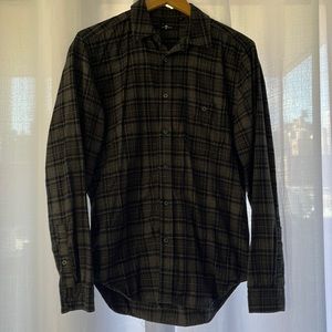 Mens plaid button down from 7 For All Mankind, size small